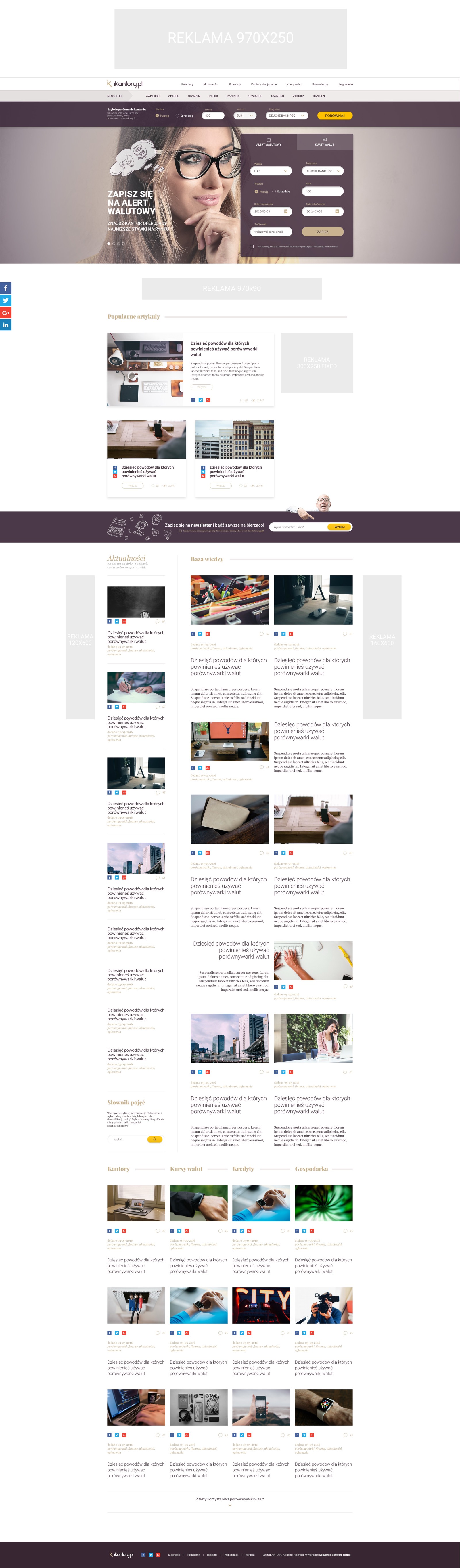 The iKantory home page at desktop width, from the rate comparison bar down to the footer